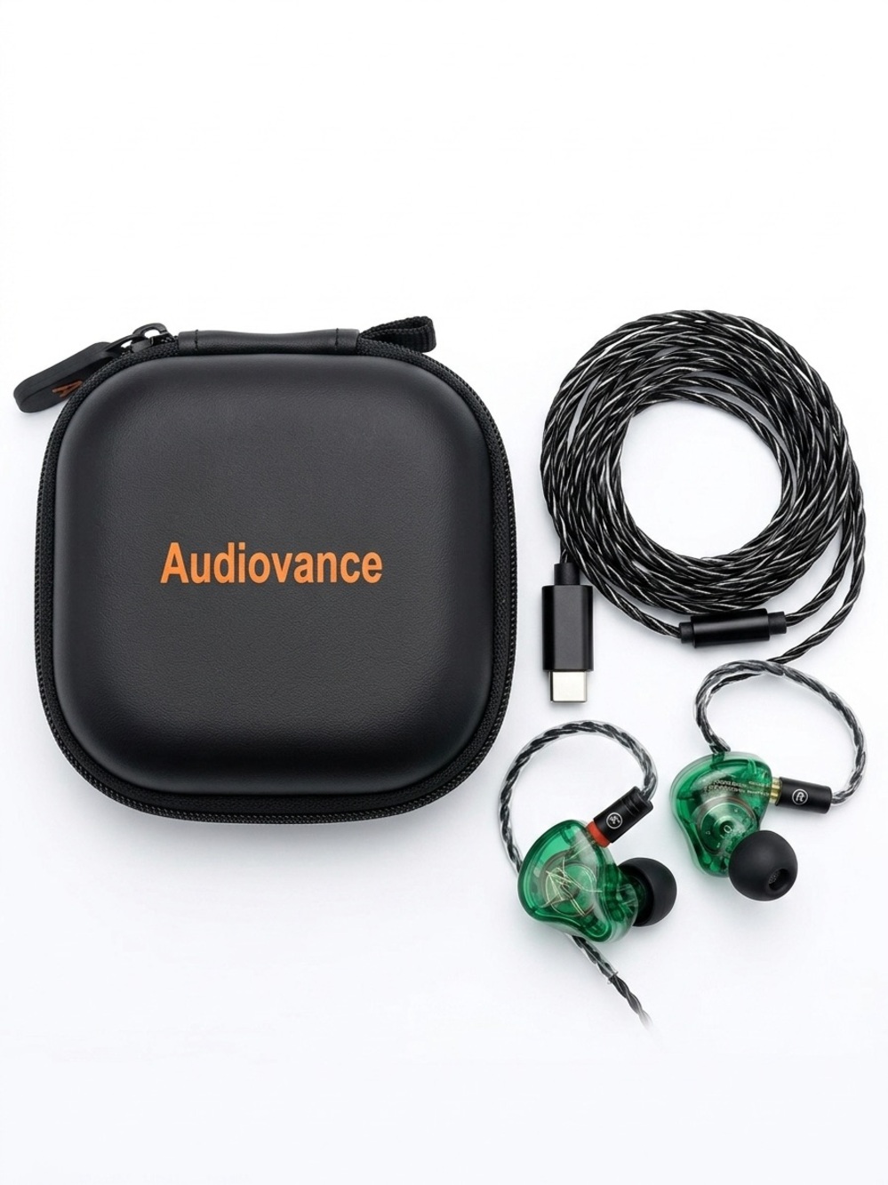 Black Earbud Carrying Case for Headphones
